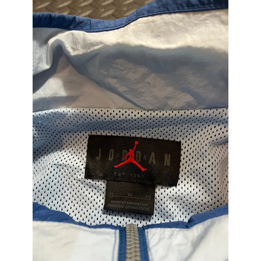 Jordan‎ Essential Statement Warm Up Jacket Blue/Baby Blue Size XL Mens Track Zip